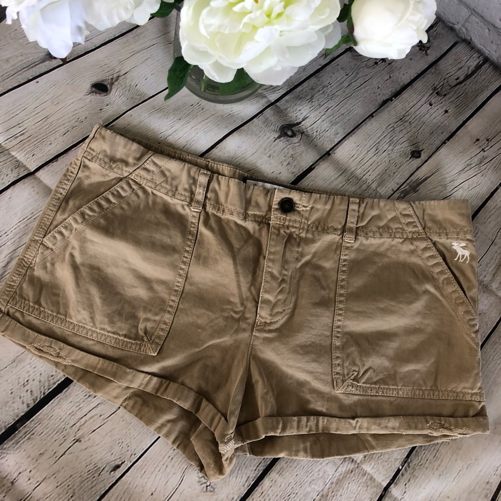 Abercrombie & Fitch tan (khaki) jean shorts
